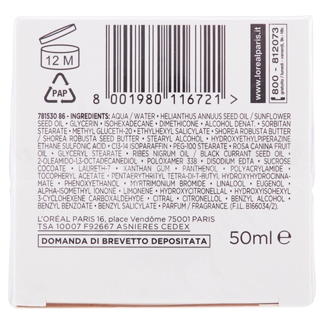 L'Oréal Paris Tripla Attiva Pelli Secche o Sensibili Crema idratante protettiva 50 ml